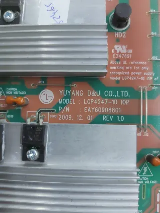 Placa Fuente TV LG 47LE8500