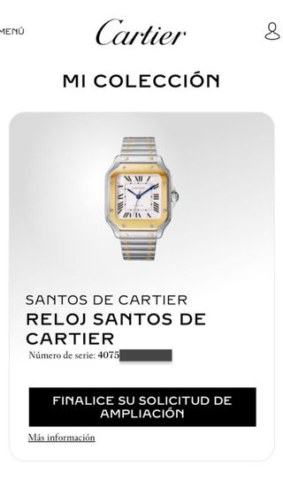 Cartier Santos Mediano Bicolor Acero y Oro 18k