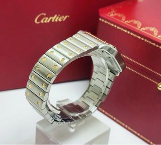 Cartier Santos Mediano Bicolor Acero y Oro 18k