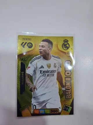 Tarjeta Mbappé Balón de Oro Panini