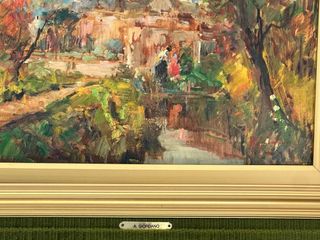 Quadro A. Giordano olio su legno