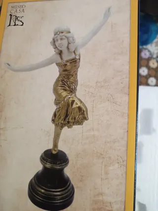 Figura Bailarina Rusa Crislefantina Nueva