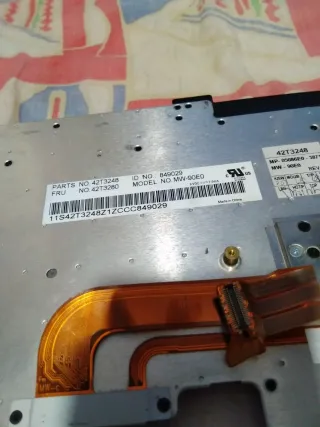 Teclado portátil Lenovo negro