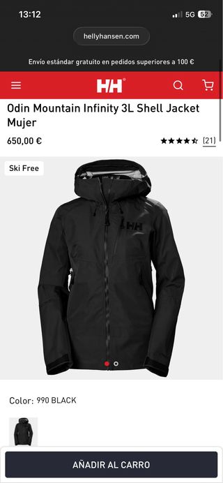 Cortavientos 650€ Helly Hansen nuevo M