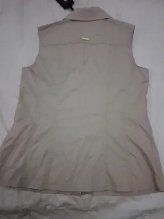 Blusa sin manga Gaudí beige