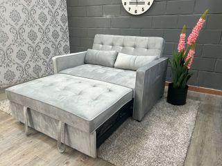 Sofá Cama Gris 2 Plazas