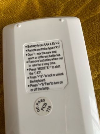 Mando a distancia Saivod aire acondicionado