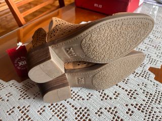 Botines Xti Antelina Camel Talla 36 Nuevos