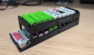 Organizador de Pilas AA/AAA Negro