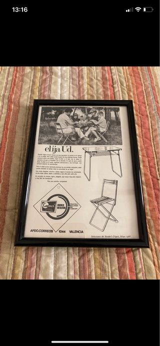 Publicidad Antigua Original Muebles Carmen 1966