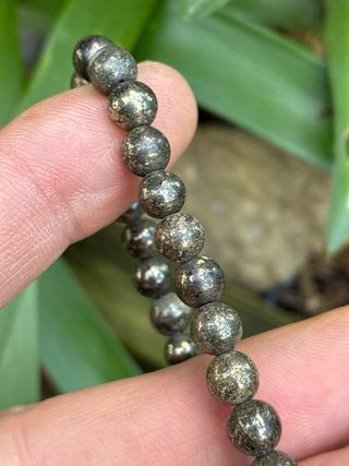 Pulsera Mineral Pirita 6mm