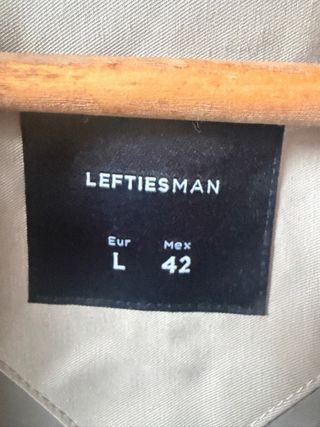 Gabardina caballero beige