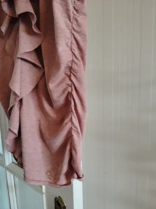 Camiseta Pedro del Hierro volantes rosa T38