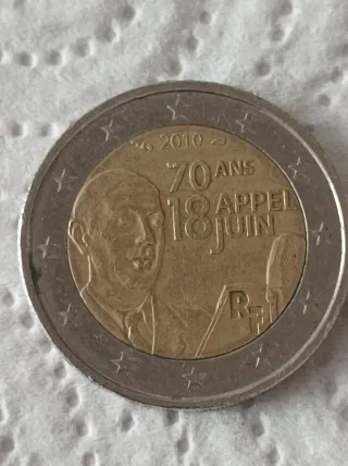 Moneta 2 euro Francia 2010 Commemorativa