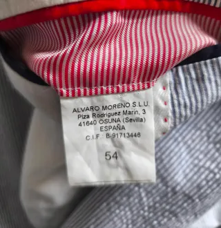 Americana Álvaro Moreno Seersucker Talla 54 (XL)