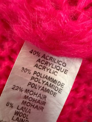 Cárdigan  lana fucsia chaqueta