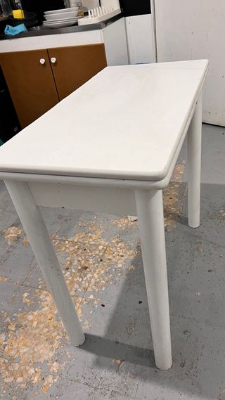 Mesa plegable blanca 80 cm