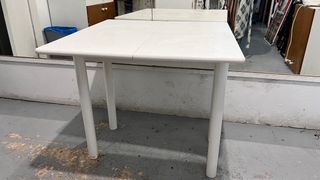 Mesa plegable blanca 80 cm