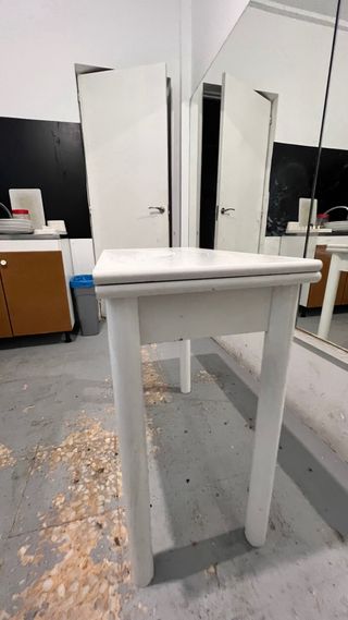 Mesa plegable blanca 80 cm