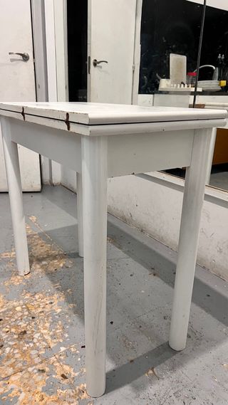 Mesa plegable blanca 80 cm