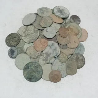 Lote de 100 Monedas Antiguas