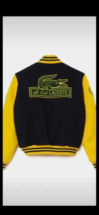 Bomber Lacoste Azul y Amarillo Original
