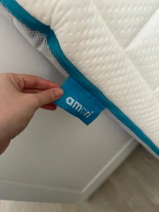 Minicuna colecho Comfy gris + Colchón Amori/ Como