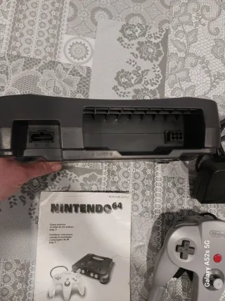 Nintendo 64 Consola Negra y Gris