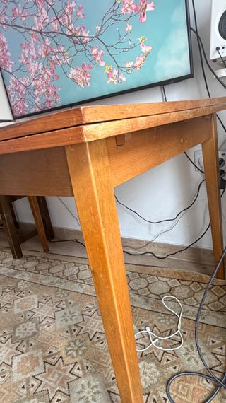 Mesa de comedor vintage extensible