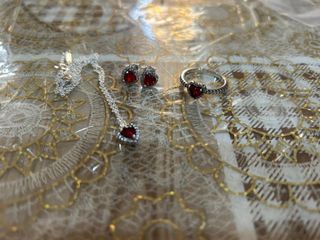 Set gioielli donna cuore rosso