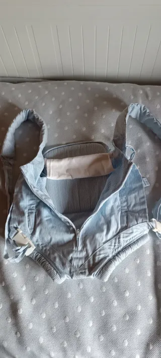 Mochila Portabebés Rayas Azules