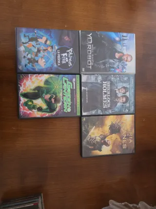 Lote 5 Películas DVD Acción/Animación
