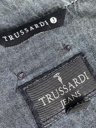 Trench Trussardi in denim blu