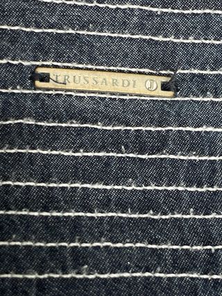Trench Trussardi in denim blu