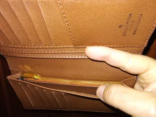Billetero Tarjetero Louis Vuitton Marrón