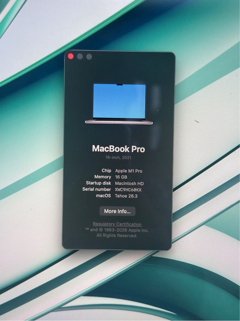 MacBook Pro 16 M1 Pro (2021) 16GB/512GB afbeelding 4