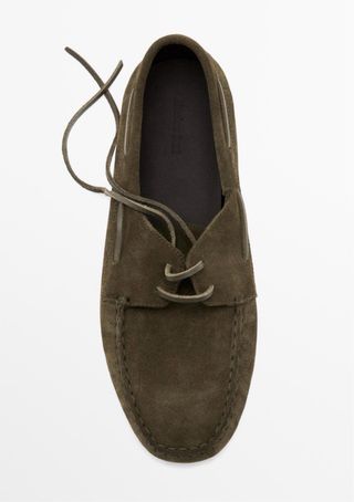 Náuticos Massimo Dutti Serraje Verde