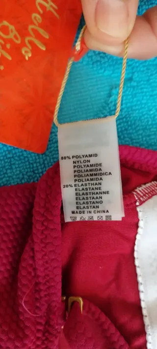 Bañador magenta bordado Talla 38 Nuevo a estrenar