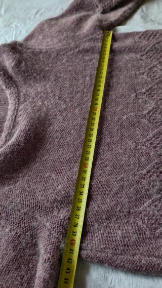 Jersey de lana y alpaca lila-rosa