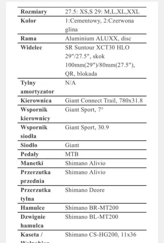 Bicicleta de Montaña Giant