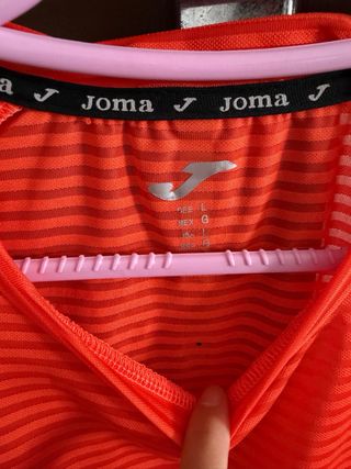 Camiseta Joma Naranja Rayas