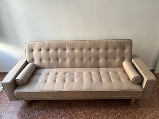 Sofá de 3 plazas beige