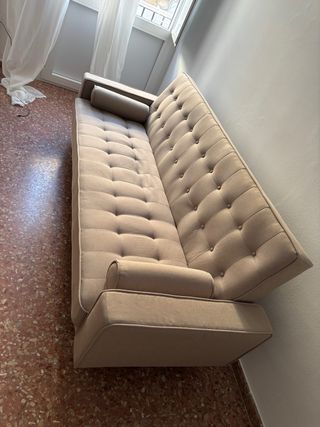 Sofá de 3 plazas beige