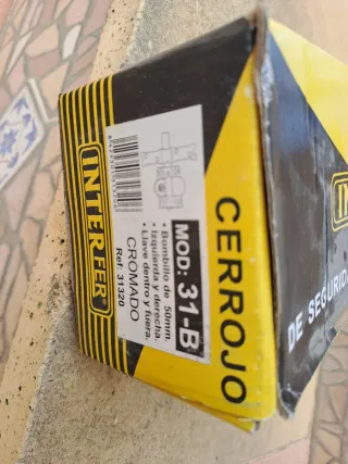 Cerradura INTERFER Mod. 31-B Cerrojo Cromado