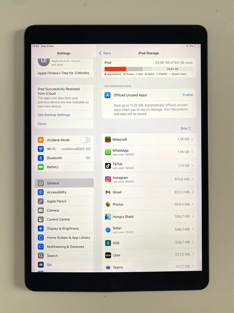 iPad Air 3 64GB Gris Espacial afbeelding 4