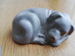 Sculture coppia di cuccioli