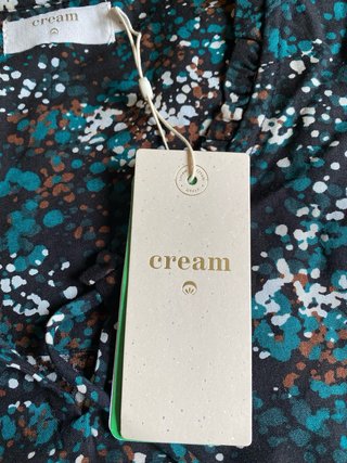 Blusa Cream Viscosa Estampada Talla M