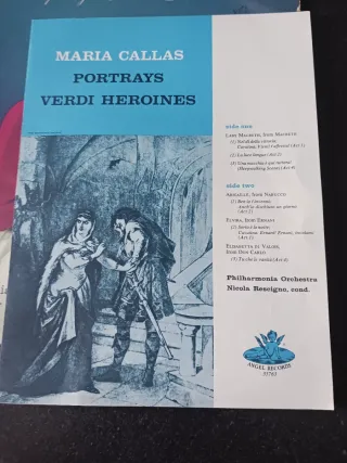 Vinile Maria Callas Portraits Verdi Heroines