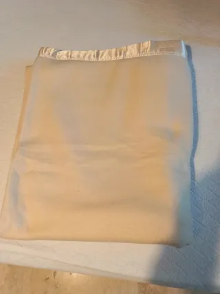 Coperta singola in pile con bordo in raso