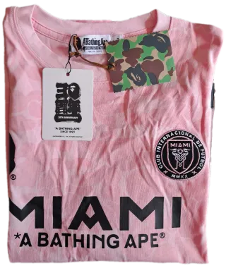 T-shirt BAPE Camuflaje Rosa Taglia XL